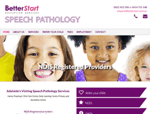 Tablet Screenshot of betterstart.com.au